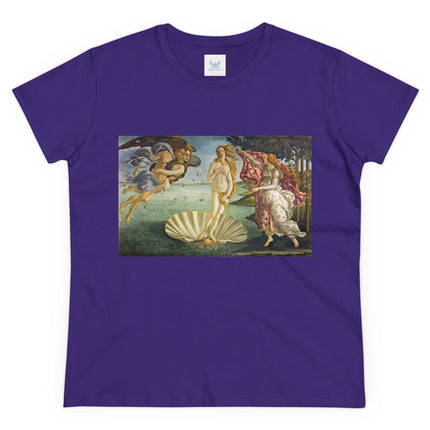 Birth of Venus by Sandro Botticelli Women's Midweight Cotton Tee