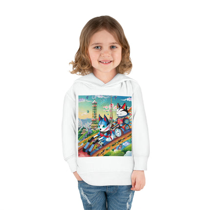 Kitsune Carnival Toddler Pullover Fleece Hoodie