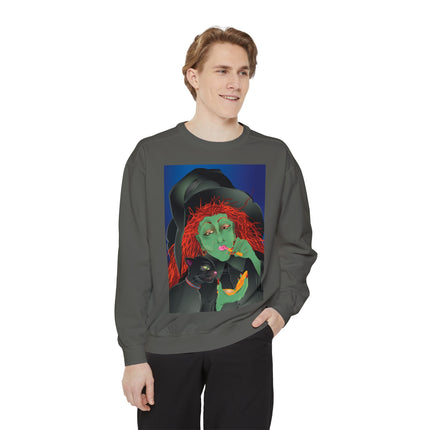 Mirror, Mirror A Witch's Touch Unisex Garment-Dyed Sweatshirt