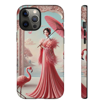 Petals, Porcelain, and Flamingos Phone Cases