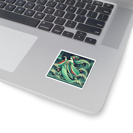 Mermaid Queen Rising from the Deep Kiss-Cut Stickers (4 Sizes)
