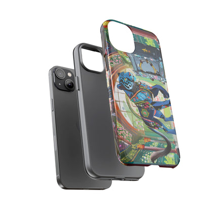 Cyber Panther's Hunt Phone Cases