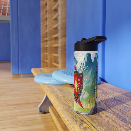 Cyberpunk Elephant Stainless Steel Water Bottle