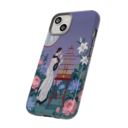 🌸🐦 The Lady Of The Garden Birdcage Phone Case – Art Deco Floral Elegance