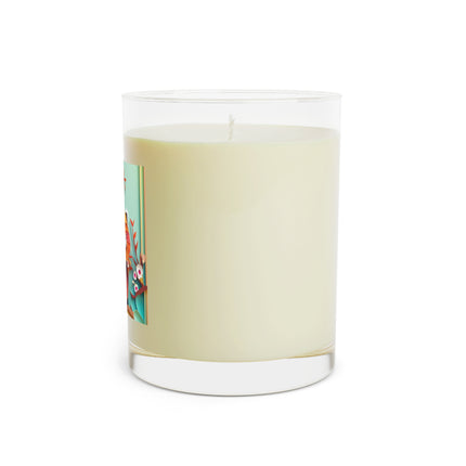 A Playful Red Panda Scented Candle - Full Glass, 11oz - The White Tea & Fig, The Lavender & Sage, and The Ocean Mist & Moss