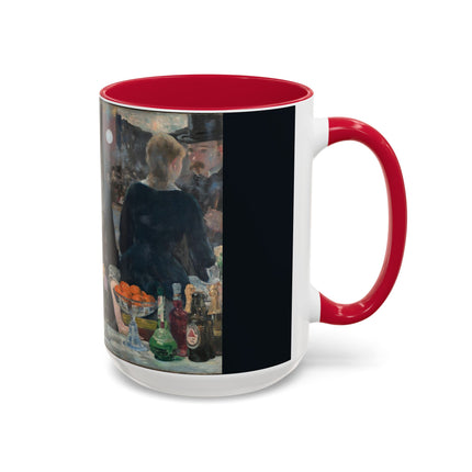 A Bar at the Folies-Bergère by Edouard Manet Colorful Mugs (11oz, 15oz)