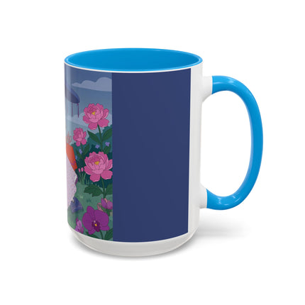 The Lady Of The Garden Tea Party Colorful Mugs – Art Deco Floral Elegance