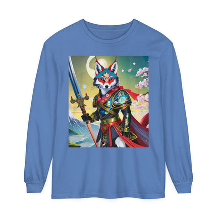 Cyberpunk Samurai Dog Long Sleeve T-Shirt