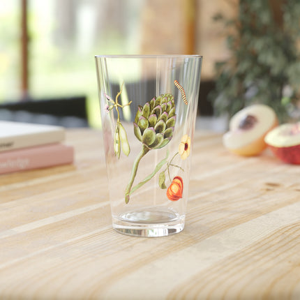 Artichoke, Broad Beans, and Lantern Plant Glass, 16oz