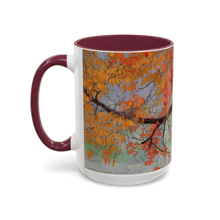 Autumn leaves by Edward Okuń Colorful Mugs (11oz, 15oz)