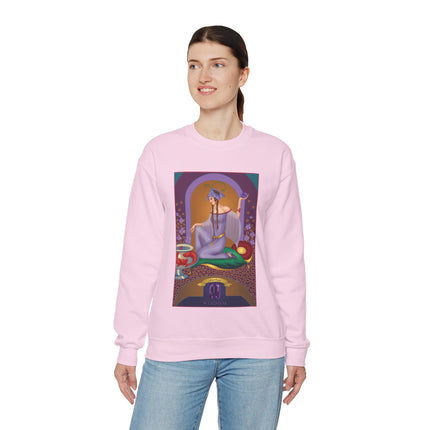 February & Amethyst (from the Gem Series) by Sofia Chiostri Heavy Blend™ Crewneck Sweatshirt