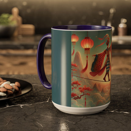 The Lantern Walker Colorful Mugs (11oz, 15oz)