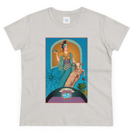 March & Aquamarine (Gem Series) by Sofia Chiostri Women's Midweight Cotton Tee