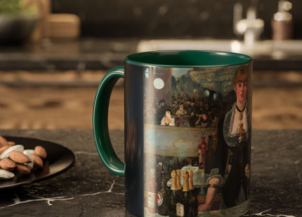 A Bar at the Folies-Bergère by Edouard Manet Colorful Mugs (11oz, 15oz)