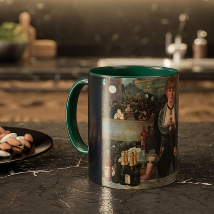 A Bar at the Folies-Bergère by Edouard Manet Colorful Mugs (11oz, 15oz)