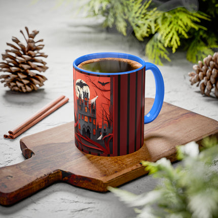 Halloween Night Scene Colorful Mugs (11oz, 15oz)