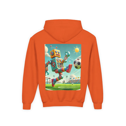 Kickoff Bot! Youth Hooded Sweatshirt – Game Day Energy & Action-Packed Fun