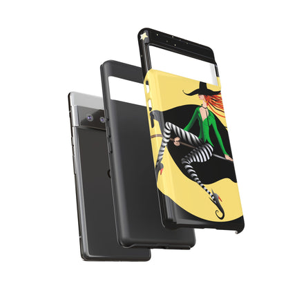 A Witch’s Moonlit Flight Phone Cases