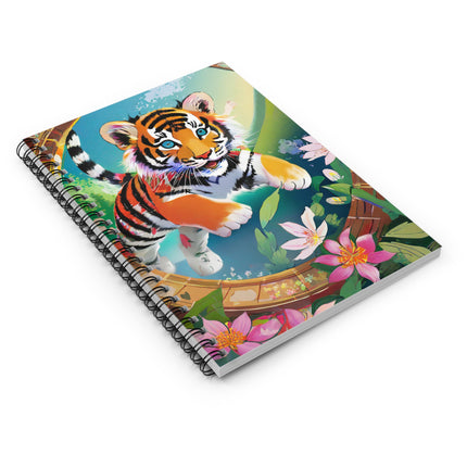 Majestic Tiger Cub Spiral Notebook - Ruled Line