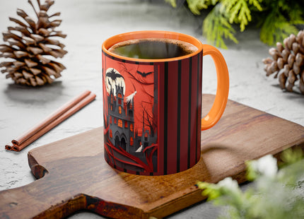 Halloween Night Scene Colorful Mugs (11oz, 15oz)