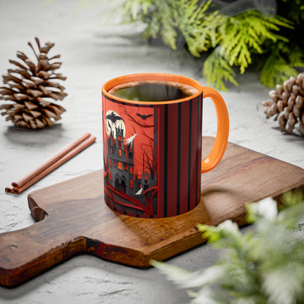 Halloween Night Scene Colorful Mugs (11oz, 15oz)