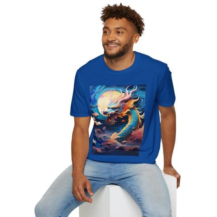 🐉⚡ Dragon of the Tempest Softstyle T-Shirt – Mythic Power & Elemental Majesty