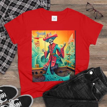 Skeleton Crew of the Misty Seas Women's Midweight Cotton Tee