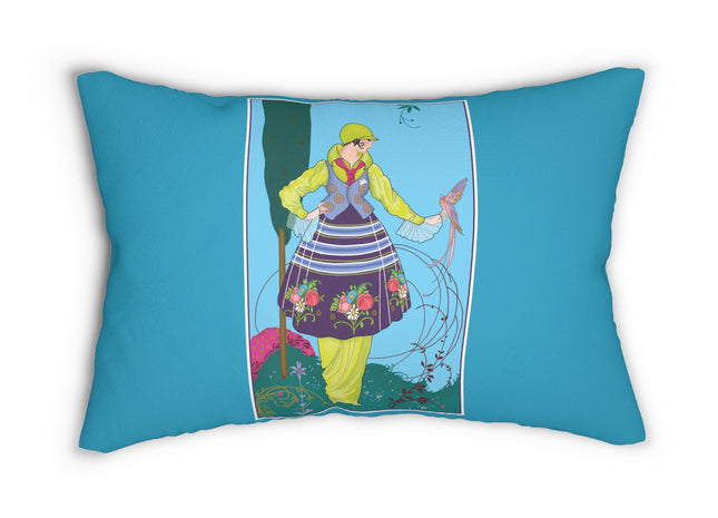 Exquisite Elegance by Umberto Brunelleschi Spun Polyester Lumbar Pillow