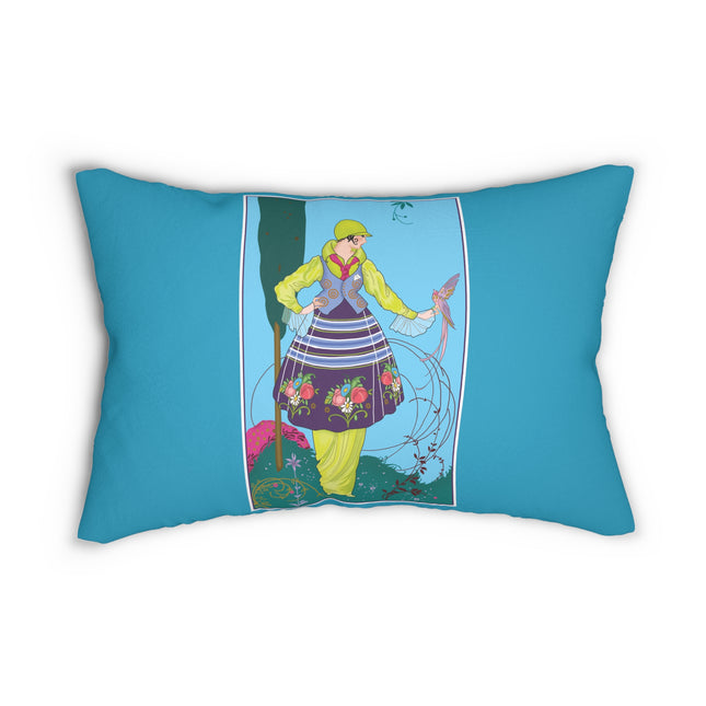 Exquisite Elegance by Umberto Brunelleschi Spun Polyester Lumbar Pillow