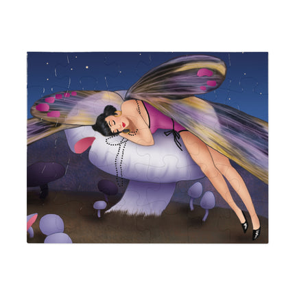 Slumbering Fairy on the Mushroom Jigsaw Puzzle (30, 110, 252-Piece)