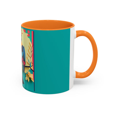 Curious Crow Colorful Mugs (11oz, 15oz)