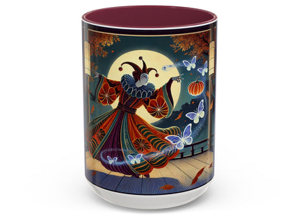 Court Magician with Ghost Butterflies Colorful Mugs (11oz, 15oz)