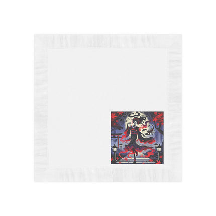 Halloween Sorceress White Coined Napkins