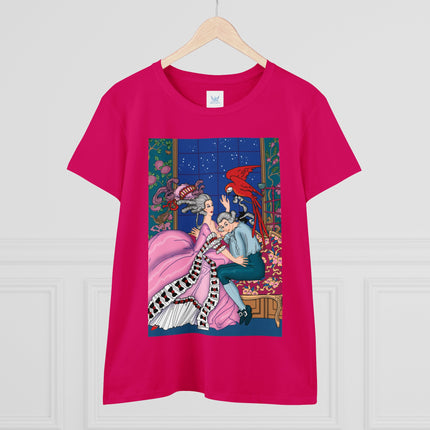 The Jealous Parrot by George Barbier Women's Midweight Cotton Tee