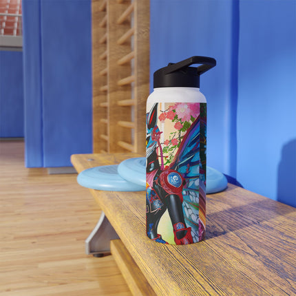 Cyberpunk Chic Stainless Steel Water Bottle
