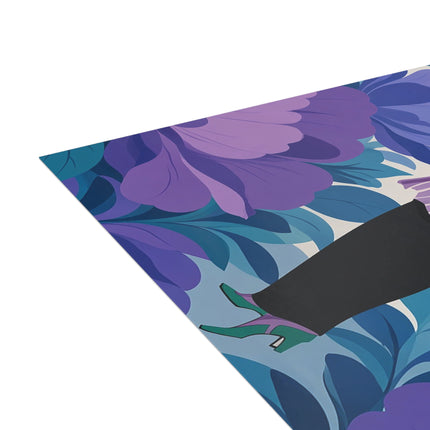 💜🌸 The Violet Garden Promenade Postcards With Envelopes – Art Deco Floral Fashion