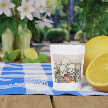 The Three Skulls by Paul Cézanne Ceramic Shot Glass