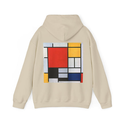 Composition with Red, Yellow, Blue, and Black by Piet Mondrian Heavy Blend™ Hooded Sweatshirt