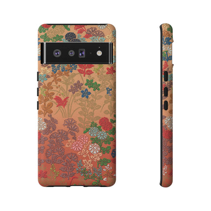 Ornamental Japanese Flower Pattern Phone Cases