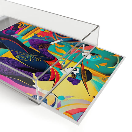 Phantoms of Elegance Acrylic Serving Tray