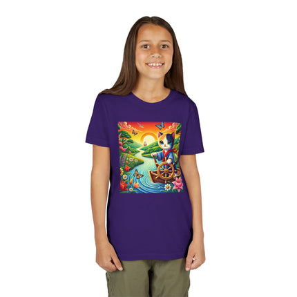 Sailor Kitten’s River Adventure Youth Short Sleeve Tee