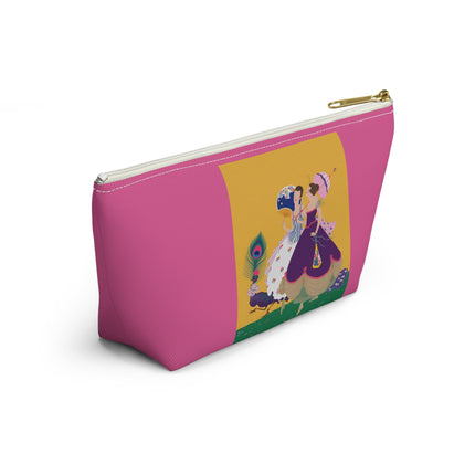 Peacock Ladies in the Garden Cosmetic Bag – Playful Elegance & Art Deco Charm