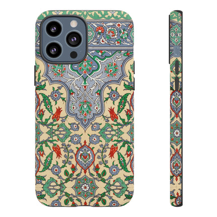 Arabic Art Pattern, Plate by Emile Prisse d’Avennes Phone Cases
