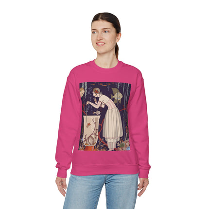 L'Etourdissant Petit Poisson (The Dazzling Little Fish) by George Barbier Heavy Blend™ Crewneck Sweatshirt