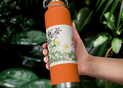 Aquilegia Flower by Tanigami Kônan Copper Vacuum Insulated Bottle, 22oz