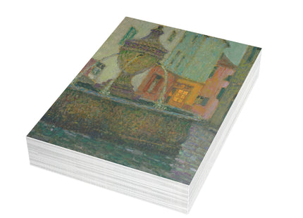 La Fontaine by Henri Le Sidaner Postcards (envelopes included) - Bundles of 10, 30, 50 Pieces