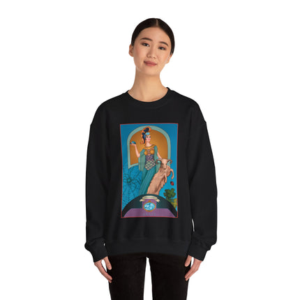 March & Aquamarine (Gem Series) by Sofia Chiostri Unisex Heavy Blend™ Crewneck Sweatshirt