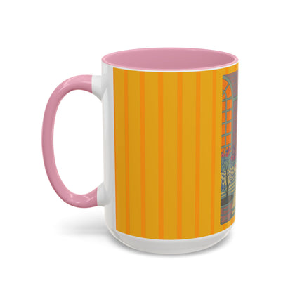 Sur Les Marches Du Jardin by Georges LePape Colorful Mugs (11oz, 15oz)