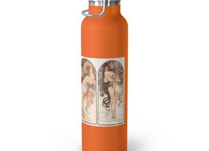 The Seasons by Alphonse Maria Mucha Copper Vacuum Insulated Bottle, 22oz