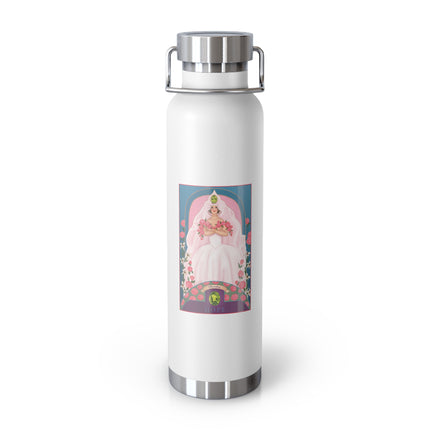 August & Peridot (from the Gem Series) by Sofia Chiostri Copper Vacuum Insulated Bottle, 22oz